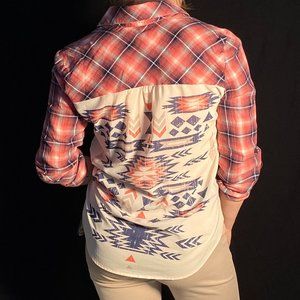 Jolt Patterned Plaid Shirt